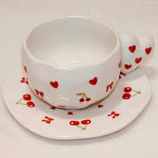 Cherry Mug + Plate