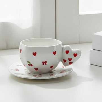 Cherry Mug + Plate
